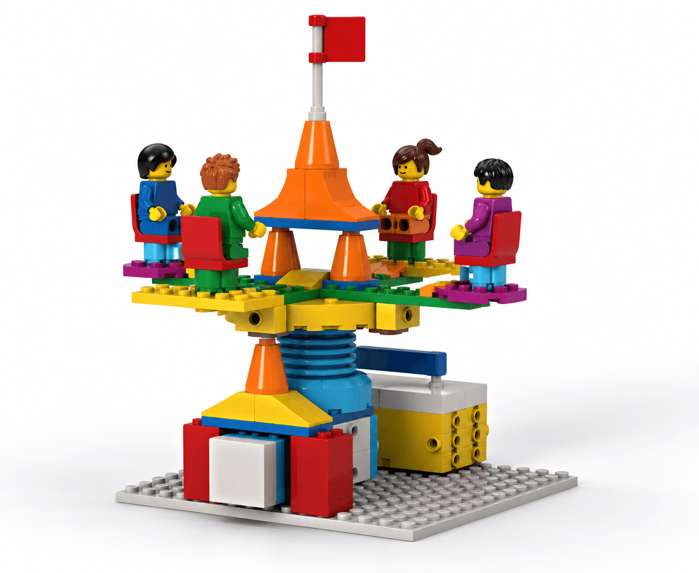 Machetă lego cu castel